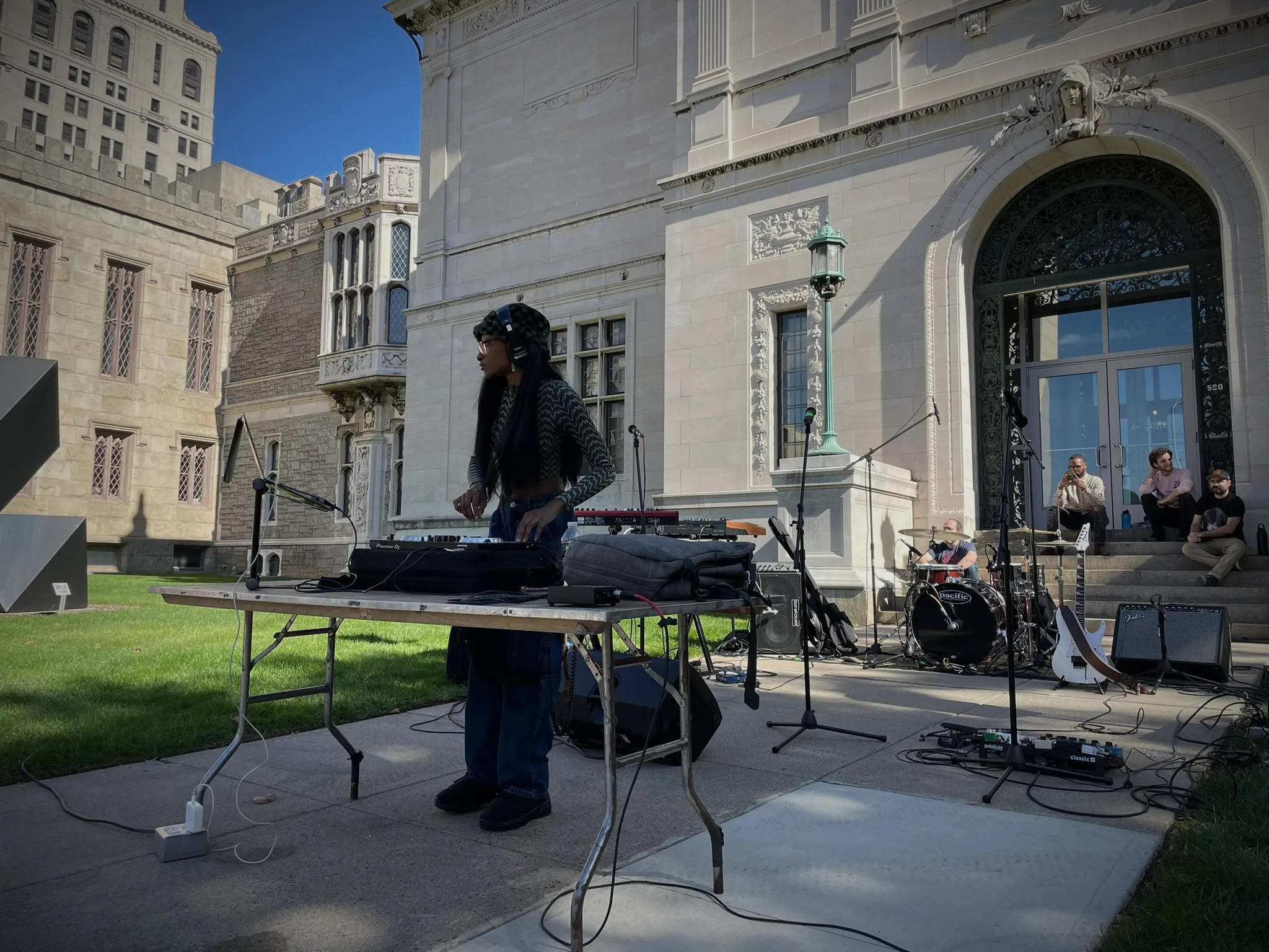 Professional DJ setup at event